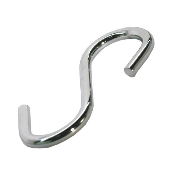 Крючок для рейлинга одинарный, хром, гальваника 54721