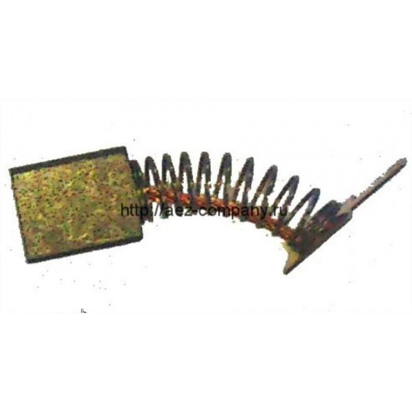 Щётки 6х11х13,5мм электроугольные поводок,пружина,квадр.пятак,аналог - ДУ-16/1000ЭР Интерскол