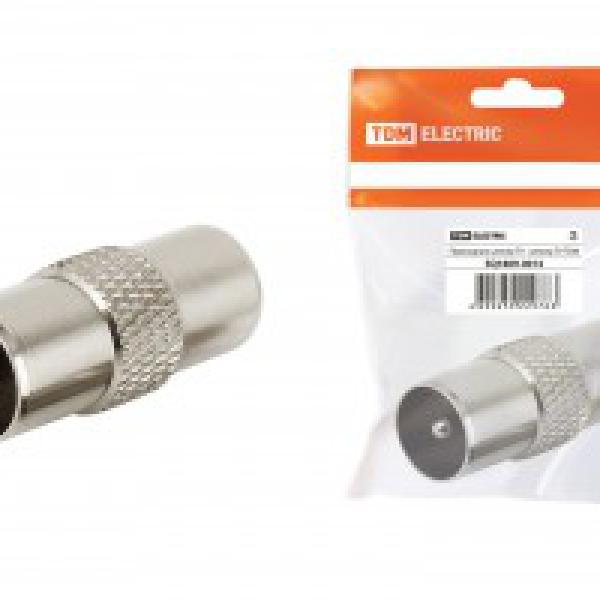 Переходник шт.TV- шт.TV папа/папа TDM SQ1809-0014