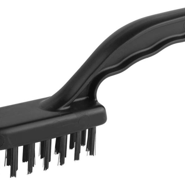 Щетка проволочная стальная, ЭКСПЕРТ ЗУБР 4 ряда пластмассовая рукоятка 35012-4