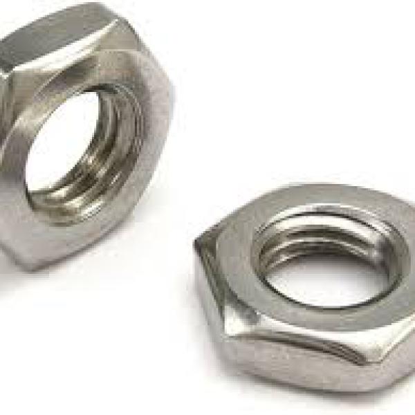 Гайка М 5 низкая шестигранная с фаской  DIN 439 (ГОСТ 5916-70;ISO 4035) Zn.