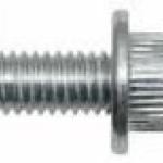 Заклепка винтовая с плоским бортом